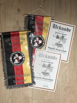 Deutsche Junggeflügelschau / VHGW Schau Hannover 2017 – 2facher Deutscher Meister auf Orpington blaugesäumt u. schwarz